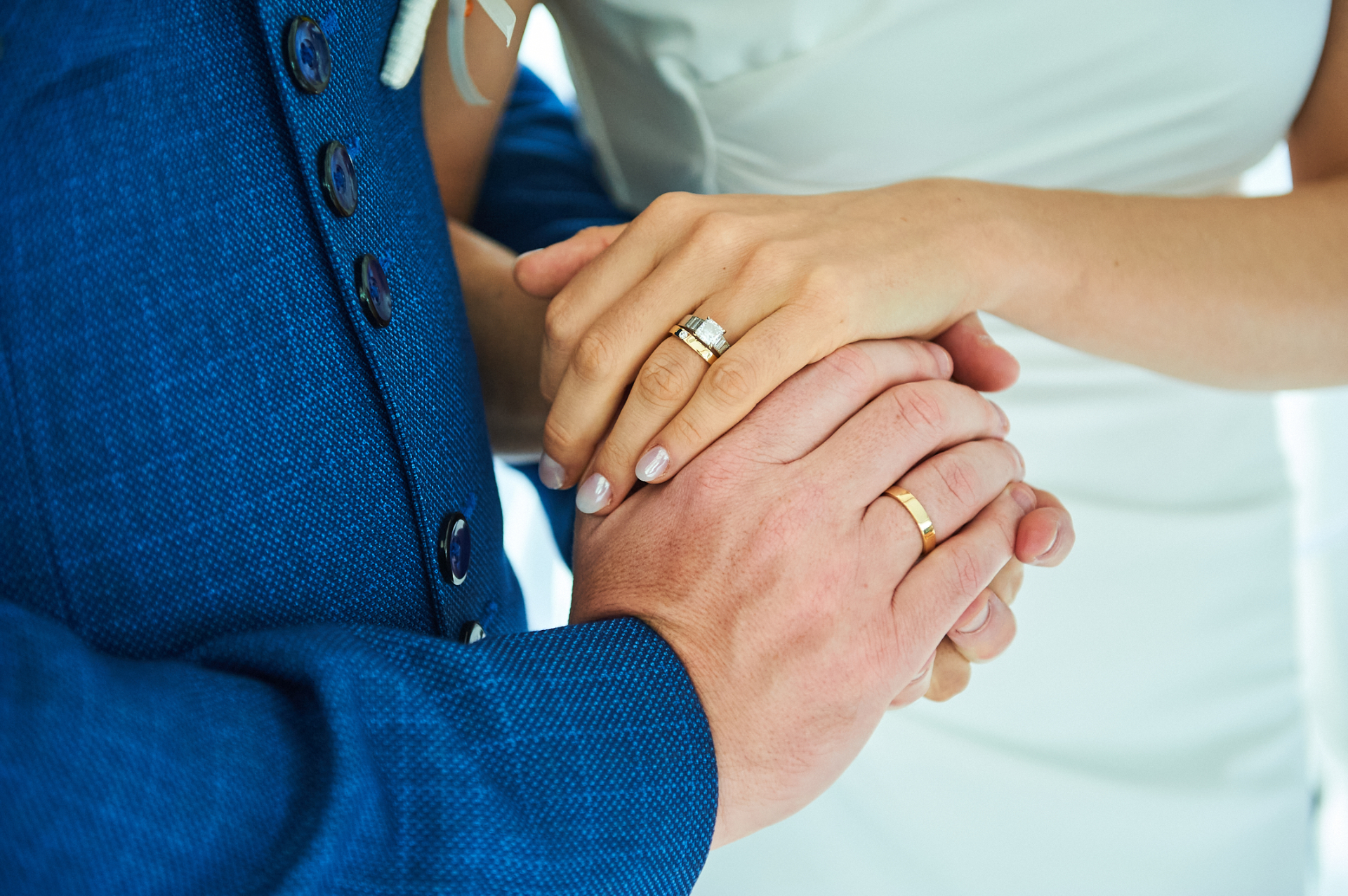 Wedding rings and celebration details